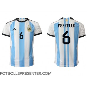 Argentina German Pezzella #6 Hemma Matchtröja VM 2022 Kortärmad